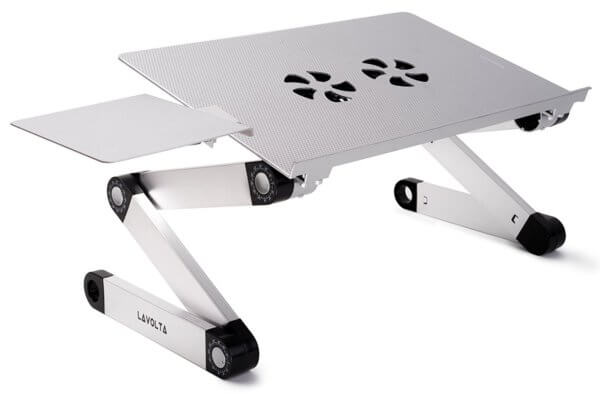 2 FUNZIONI a Letto Tavolino per Laptop FACILCASA Supporto PC Portatile Pieghevole Tavolo per PC Divano Tavolo| Supporto PC Regolabile e Pieghevole 