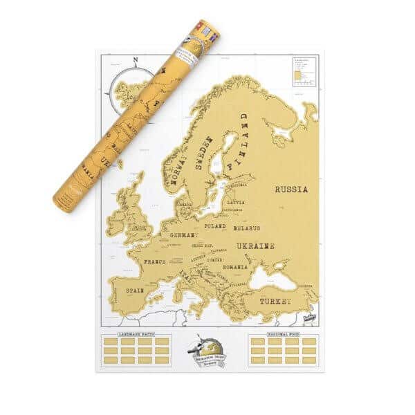 Scratch Map dell'Europa da grattare
