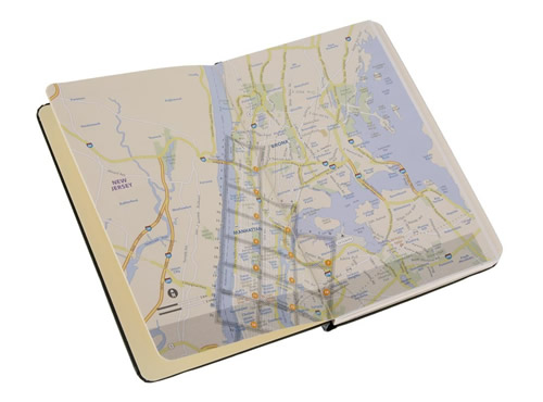 moleskine city notebook map