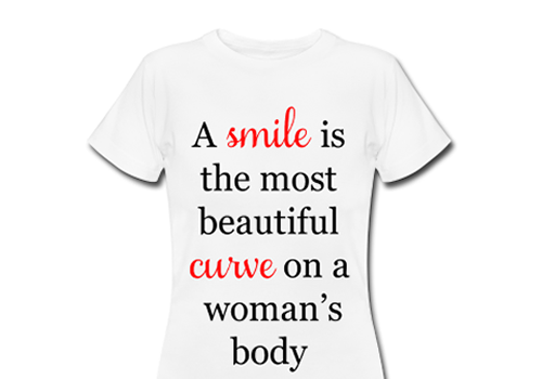 t-shirt smile