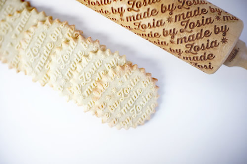 Mattarello decorativo per biscotti personalizzati con nome