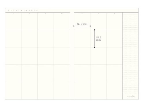 Planner Notebook mensile interno