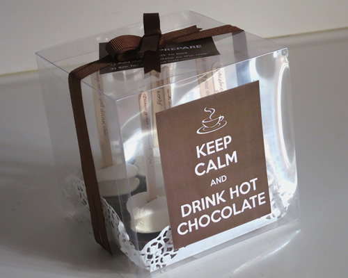 Confezione "Keep calm and drink hot chocolate"